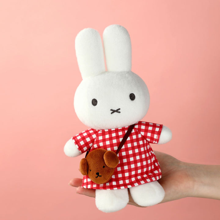 VIPO Miffy 格紋連身裙毛公仔 | MIF37619