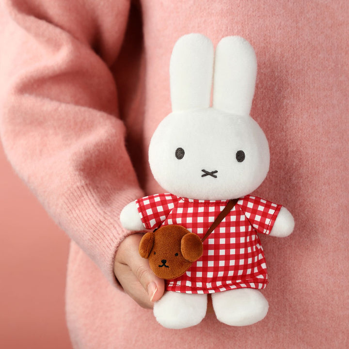 VIPO Miffy 格紋連身裙毛公仔 | MIF37619