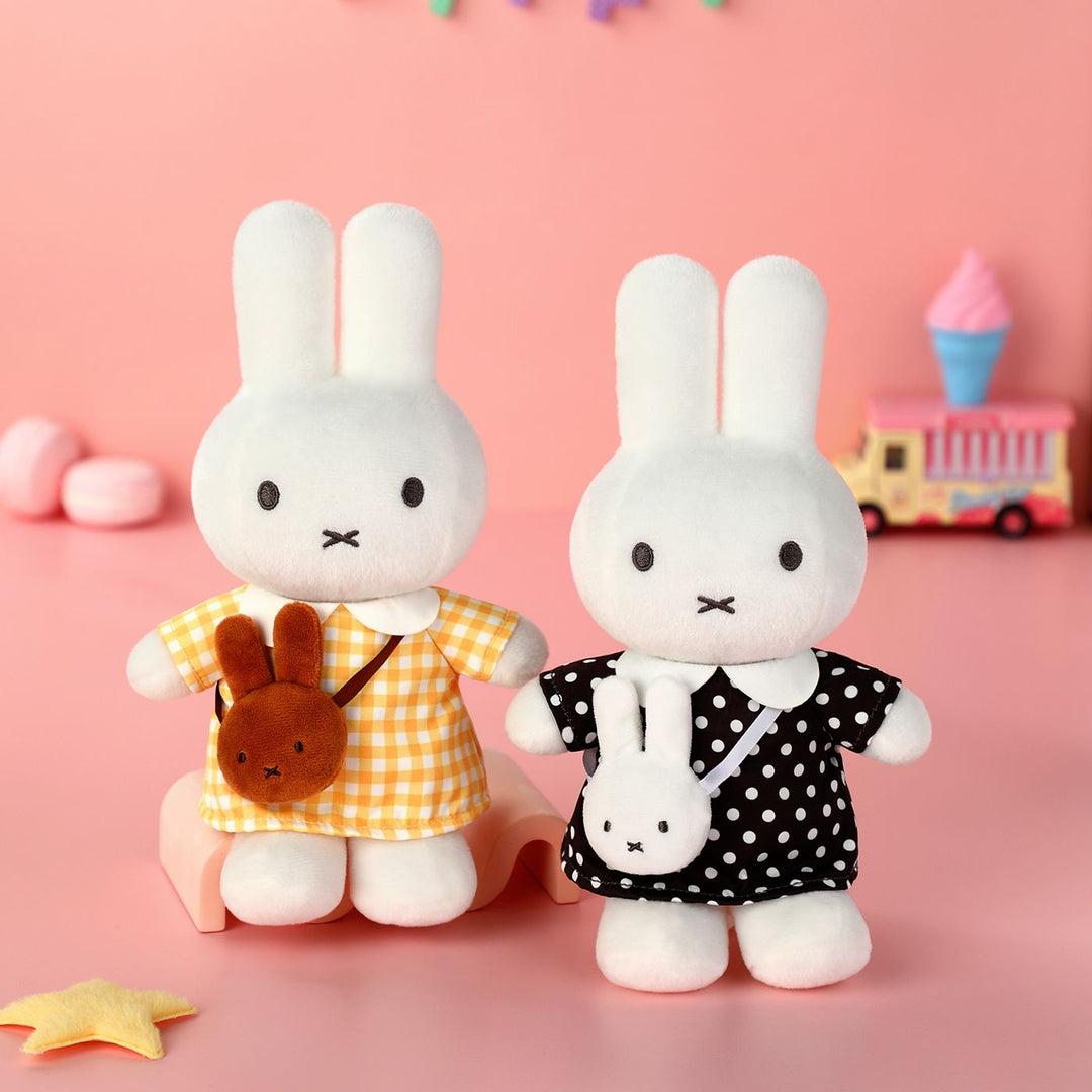 VIPO Miffy 黑波點連身裙毛公仔 | MIF37622