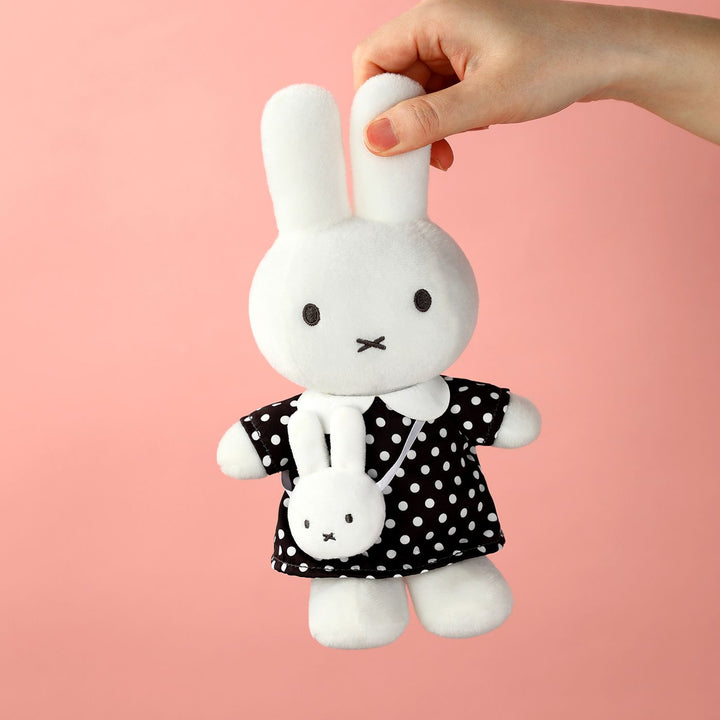 VIPO Miffy 黑波點連身裙毛公仔 | MIF37622