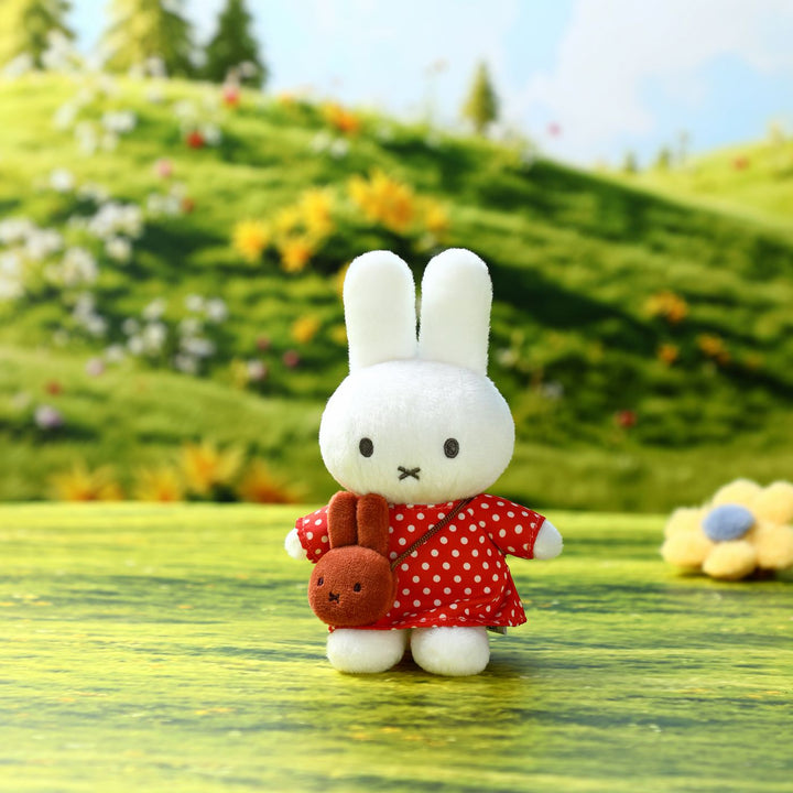 VIPO Miffy 毛絨鑰匙扣 - 紅底白點梅蘭妮包 | MIF37636