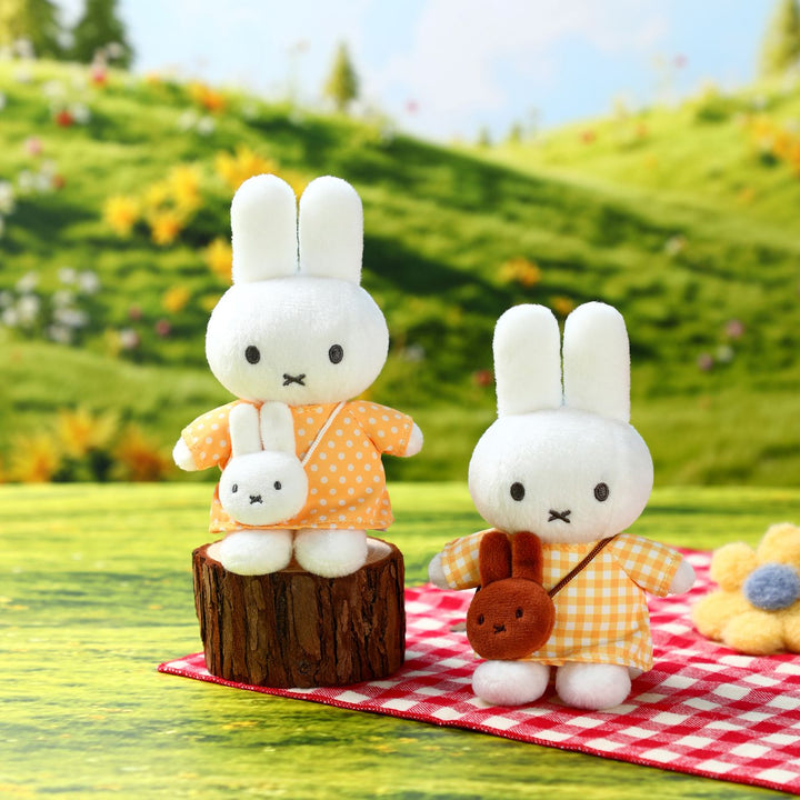VIPO Miffy 毛絨鑰匙扣 - 黃底白點米菲包 | MIF37638