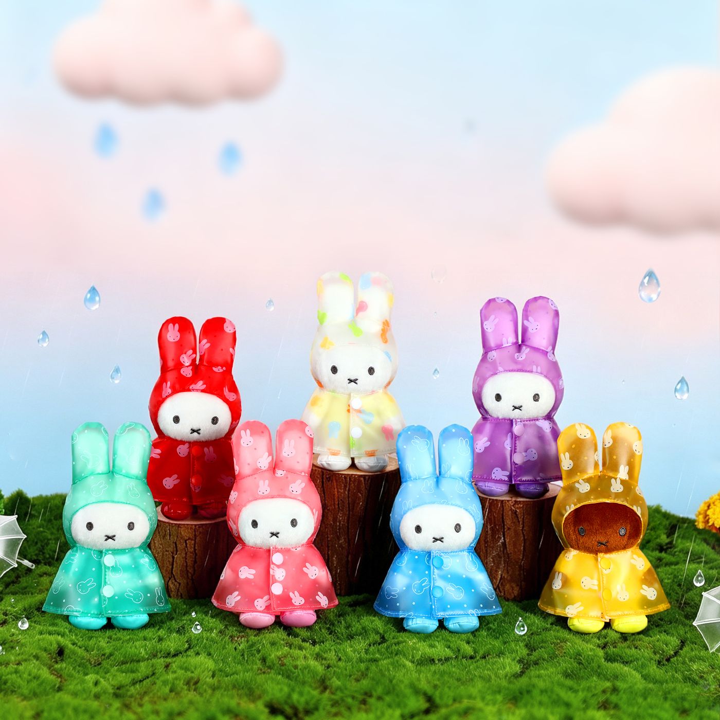 VIPO Miffy 彩色雨衣鑰匙扣盲盒 | MIF37655