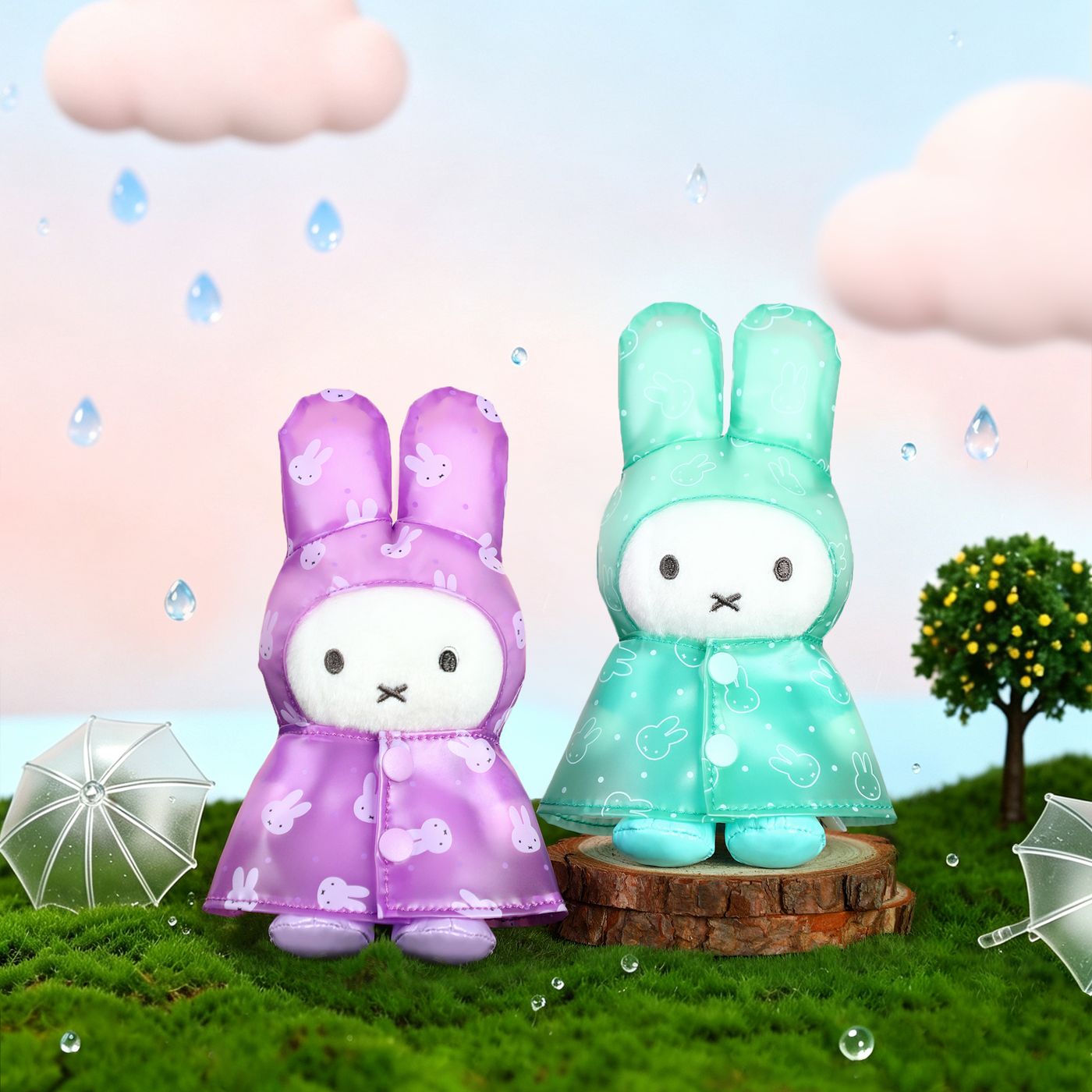 VIPO Miffy 彩色雨衣鑰匙扣盲盒 | MIF37655