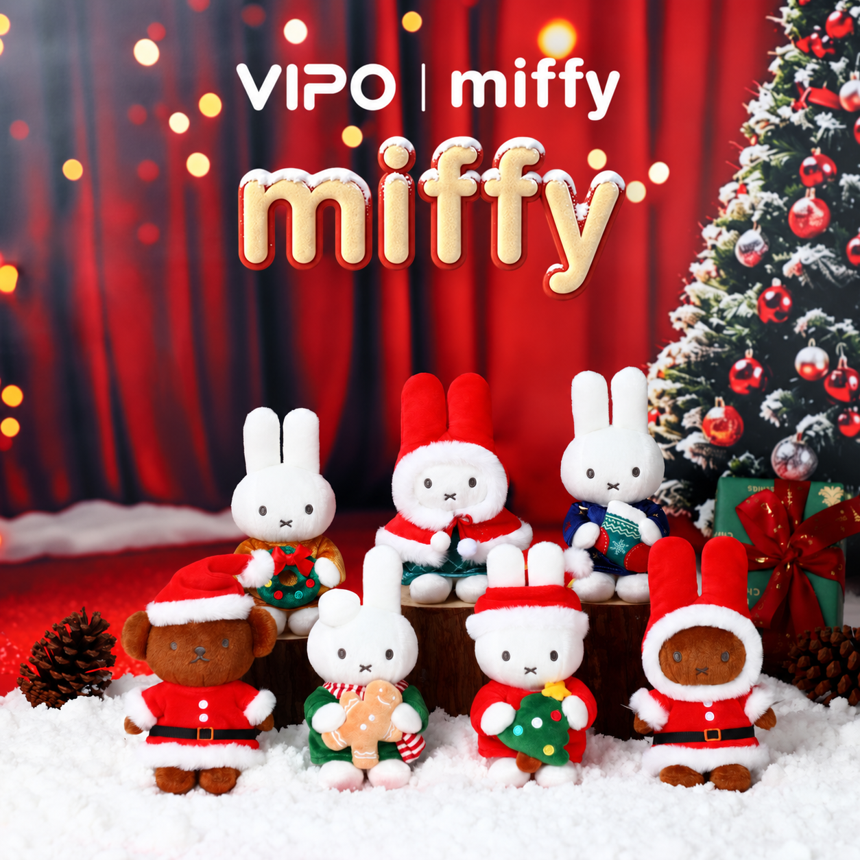 VIPO Miffy 聖誕限定鑰匙扣盲盒 | MIF37657（預售 9月21日 陸續發貨）