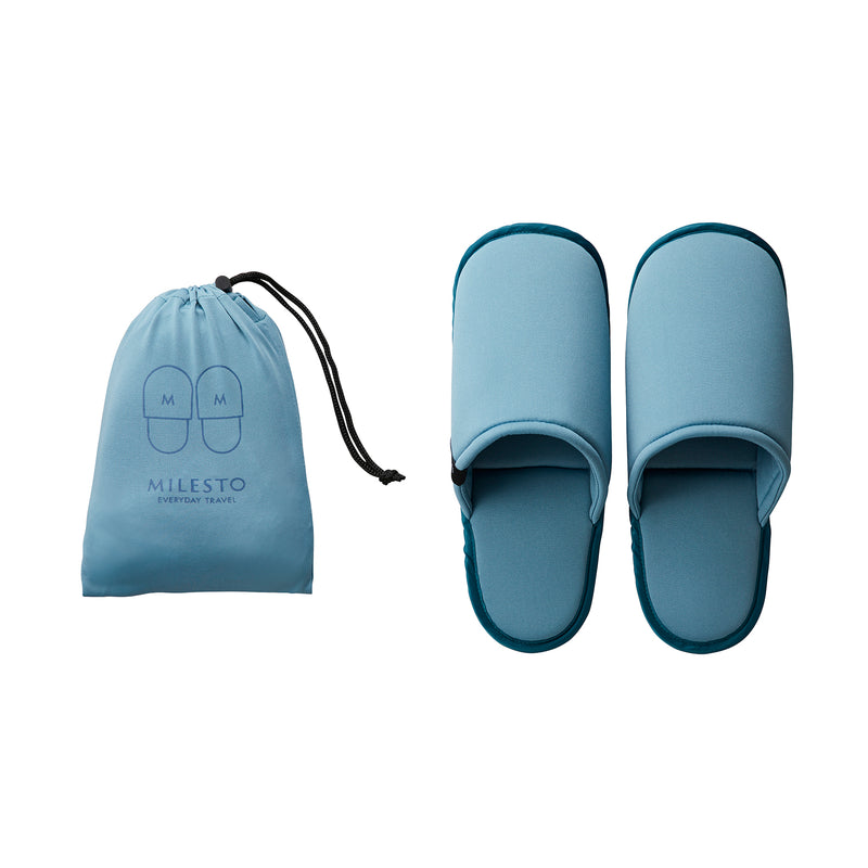 MILESTO UTILITY 可清洗式摺疊拖鞋 M - 藍灰色 MLS607-BLGY