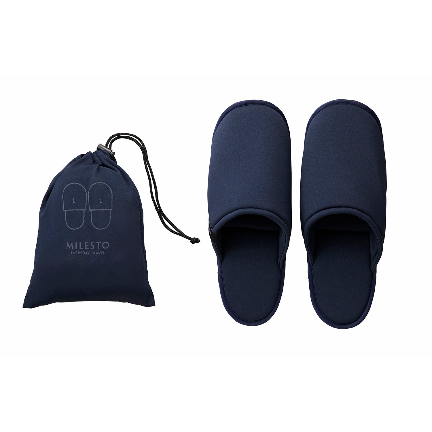 MILESTO UTILITY 可清洗式摺疊拖鞋 L - 深藍色 MLS608-NV