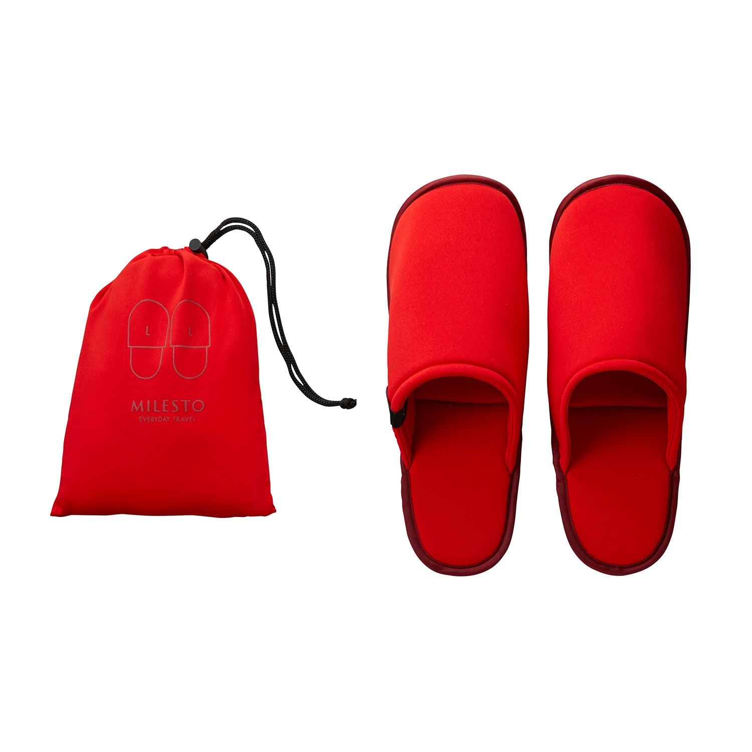 MILESTO UTILITY 可清洗式摺疊拖鞋 L - 紅色 MLS608-RD