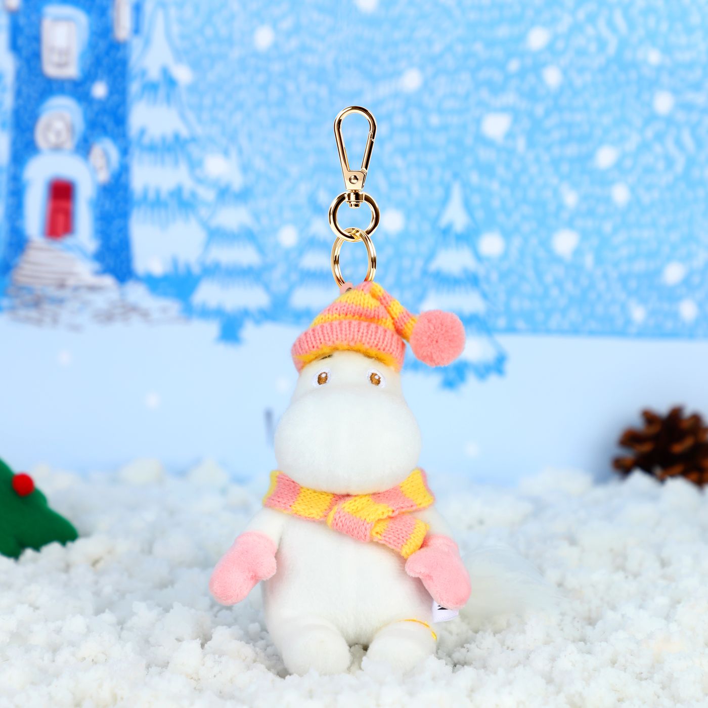 VIPO Moomin 冬季毛絨鑰匙扣盲盒 | MM37666