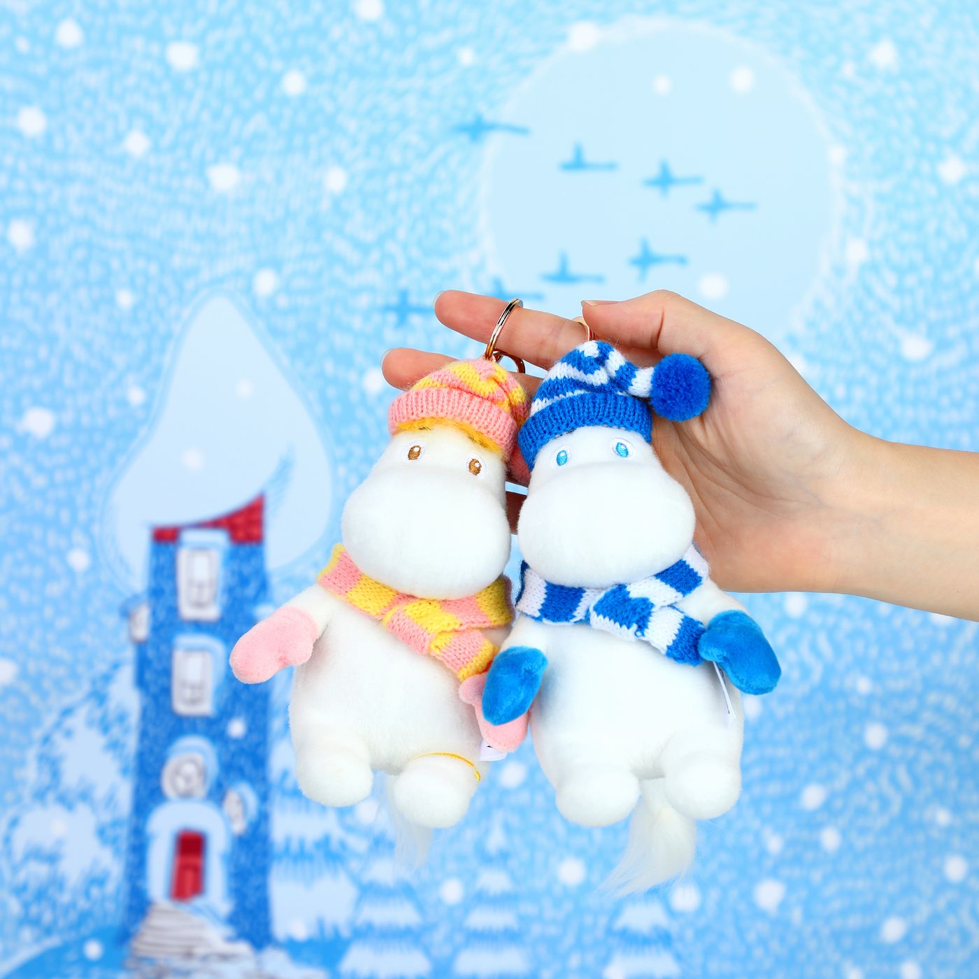 VIPO Moomin 冬季毛絨鑰匙扣盲盒 | MM37666