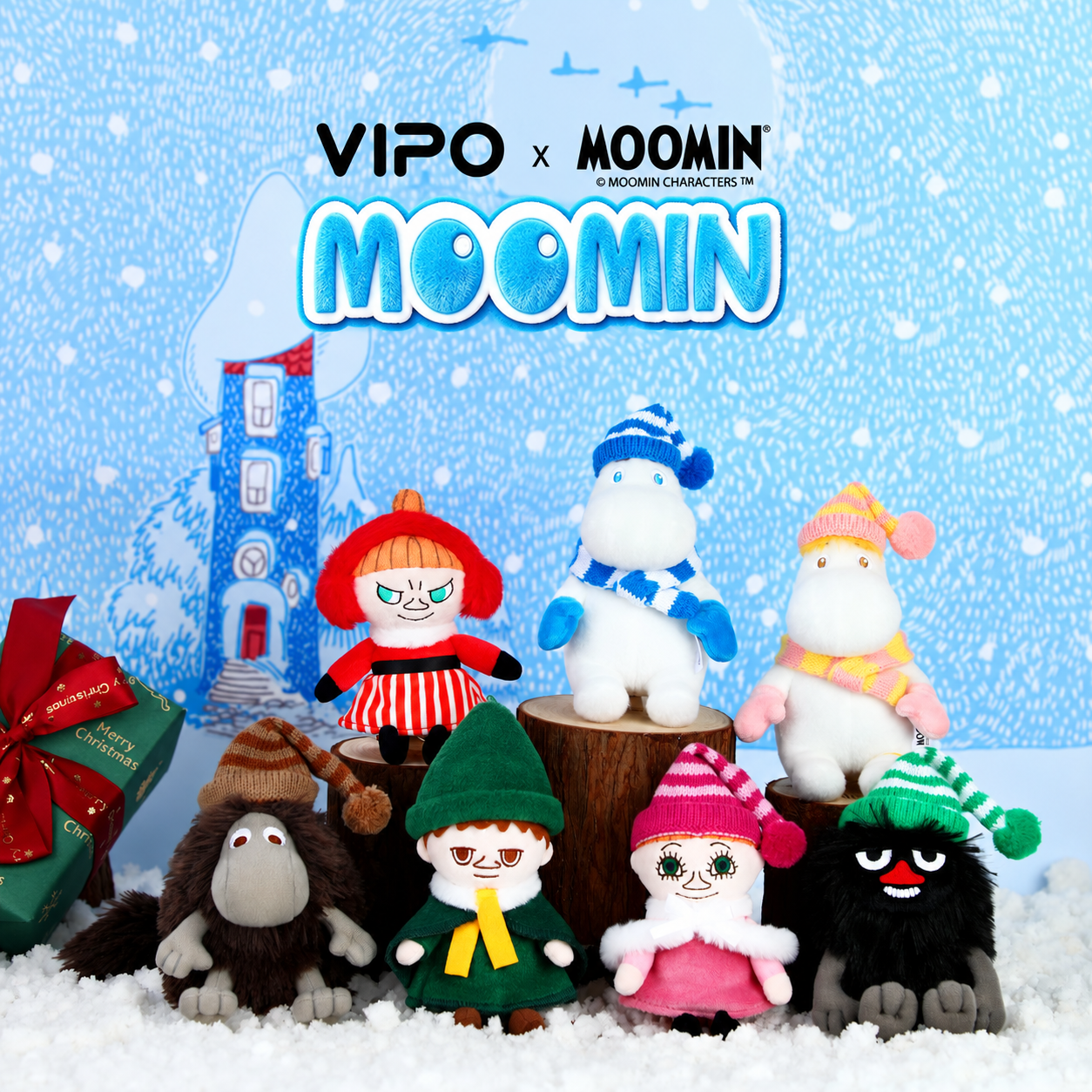 VIPO Moomin 冬季毛絨鑰匙扣盲盒 | MM37666