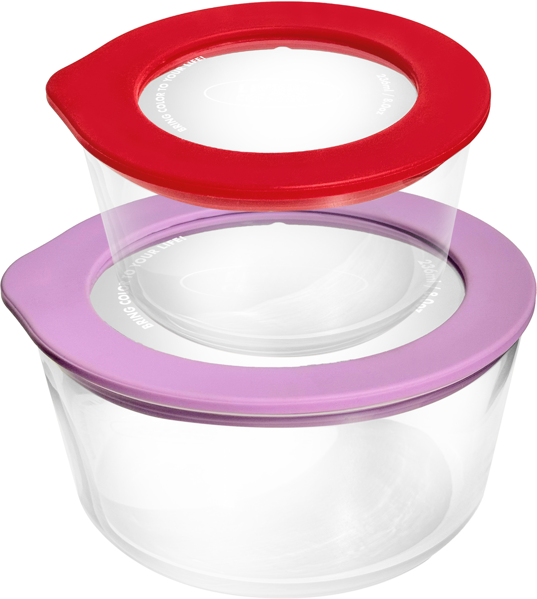 Living Creator Round Lock 圓形密實玻璃盒 2 件套裝 | RLSET