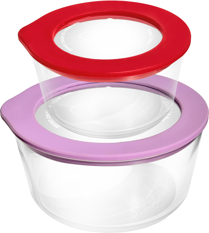 Living Creator Round Lock 圓形密實玻璃盒 2 件套裝 | RLSET