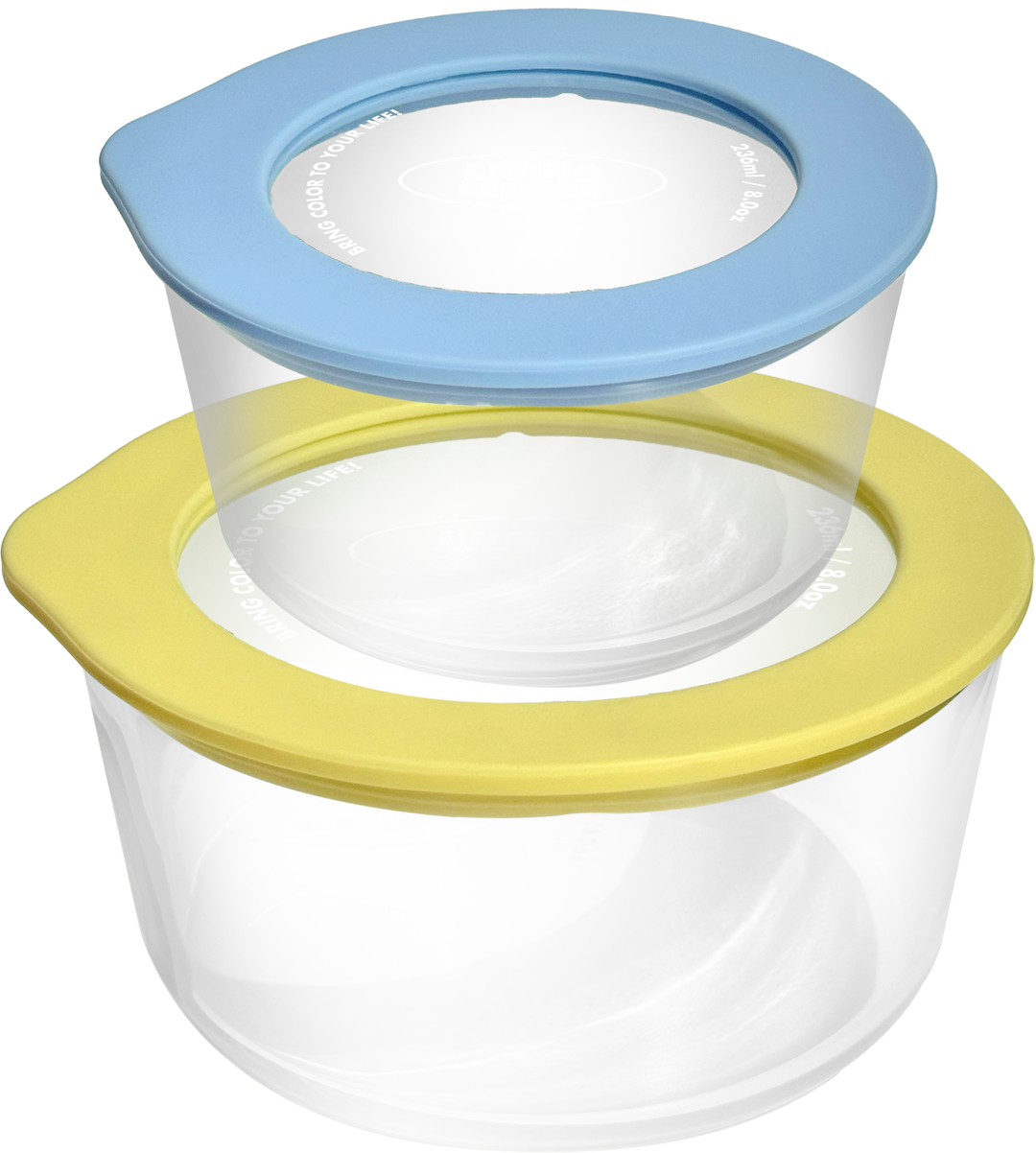 Living Creator Round Lock 圓形密實玻璃盒 2 件套裝 | RLSET