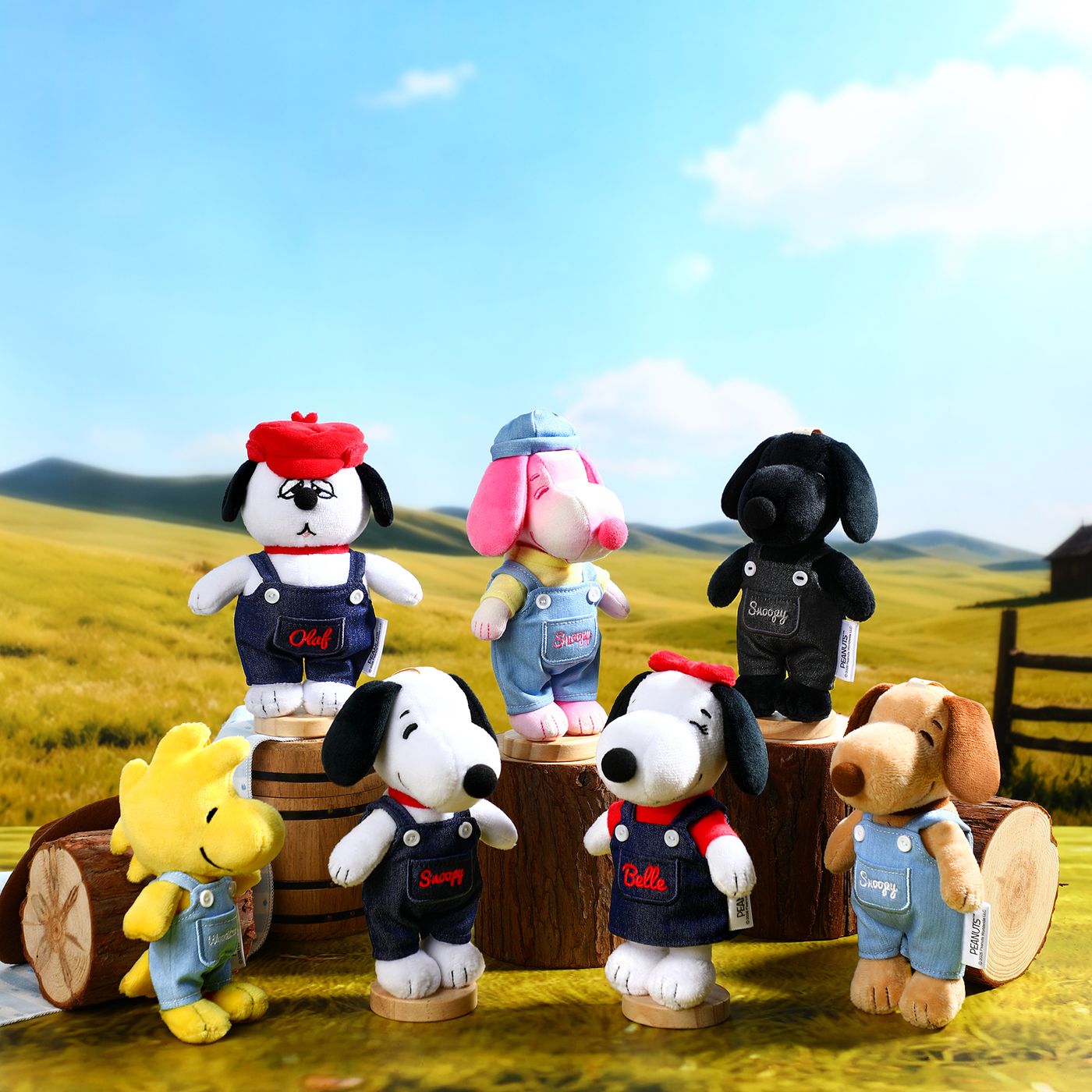 VIPO Peanuts 牛仔毛絨鑰匙扣盲盒 (隨機包裝) | SP37597