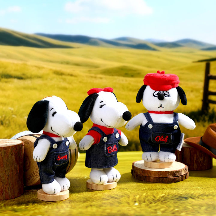 VIPO Peanuts 牛仔毛絨鑰匙扣盲盒 (一箱6個不重複) | SP37597-SET6
