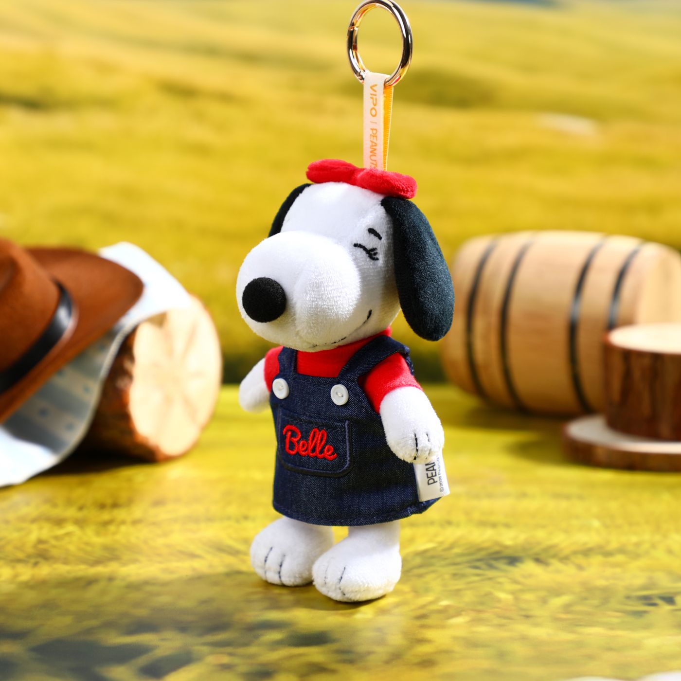 VIPO Peanuts 牛仔毛絨鑰匙扣盲盒 (一箱6個不重複) | SP37597-SET6