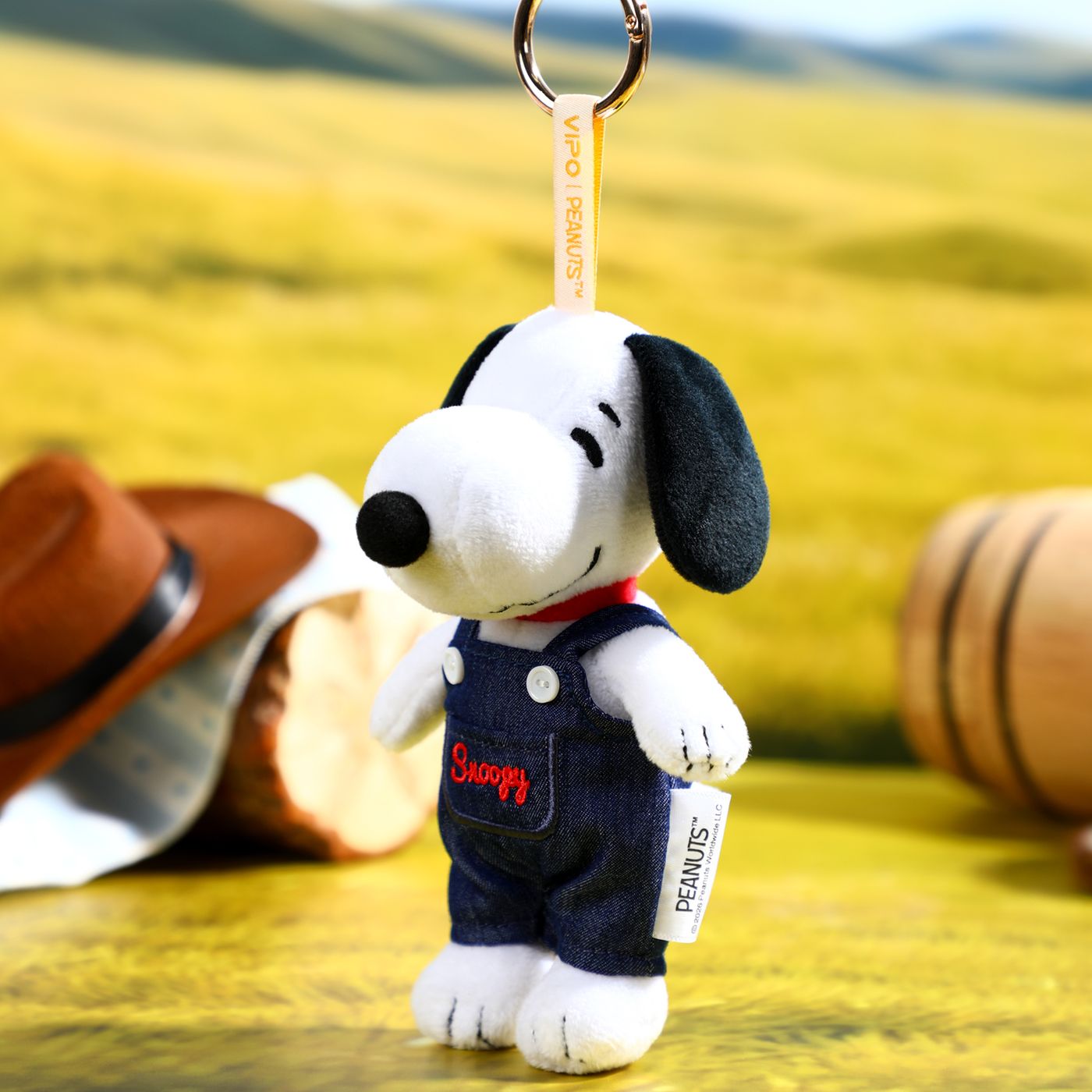 VIPO Peanuts 牛仔毛絨鑰匙扣盲盒 (一箱6個不重複) | SP37597-SET6