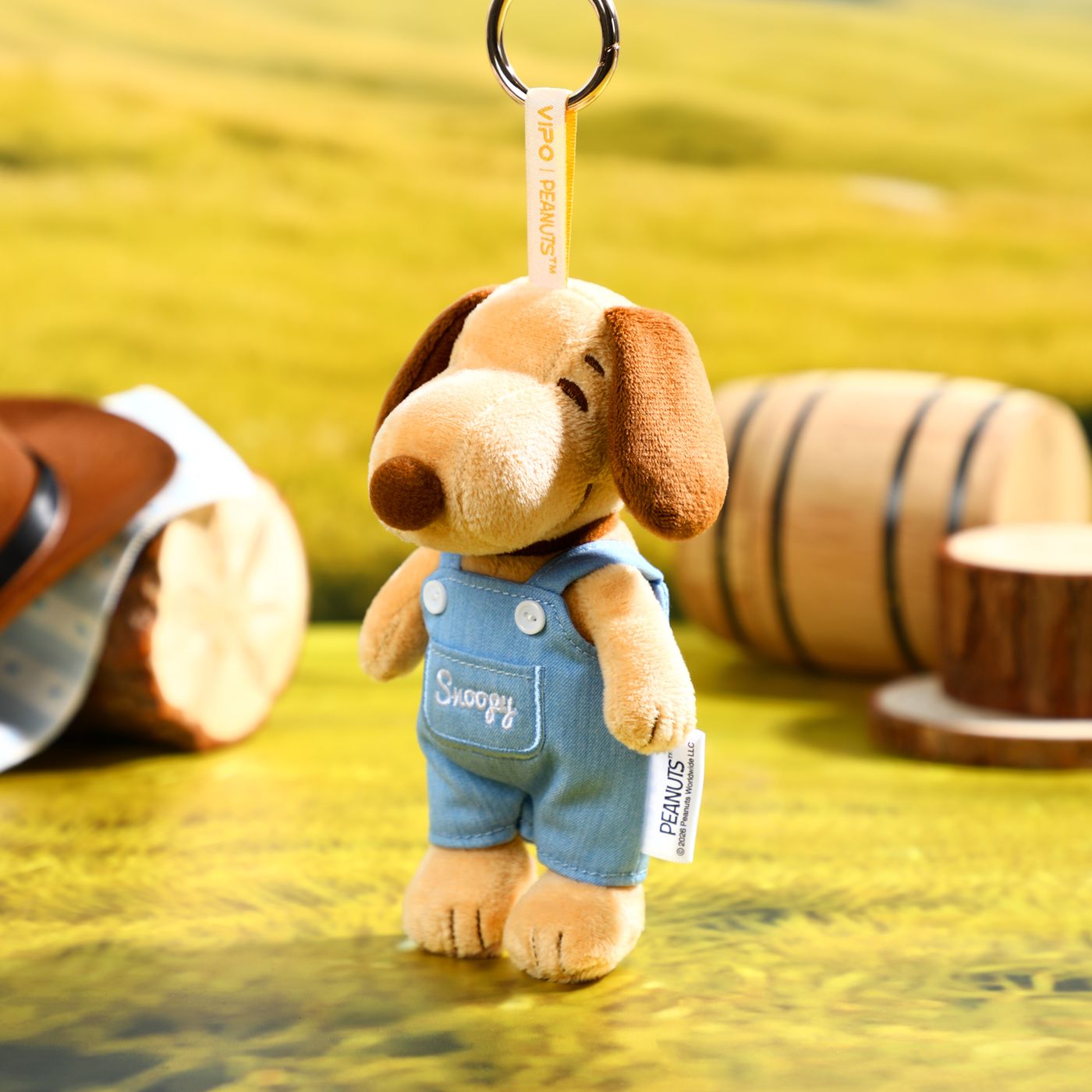 VIPO Peanuts 牛仔毛絨鑰匙扣盲盒 (隨機包裝) | SP37597