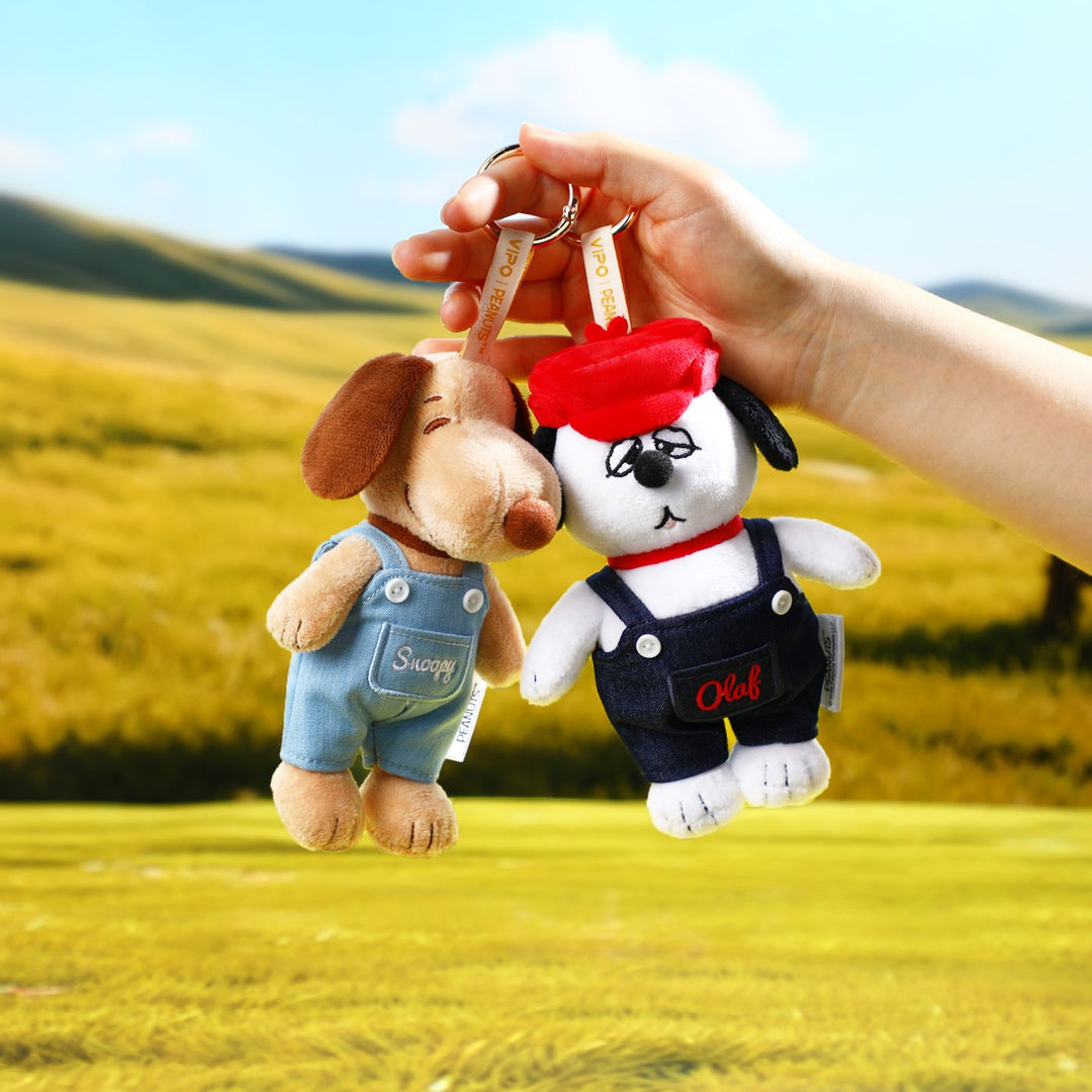 VIPO Peanuts 牛仔毛絨鑰匙扣盲盒 (隨機包裝) | SP37597
