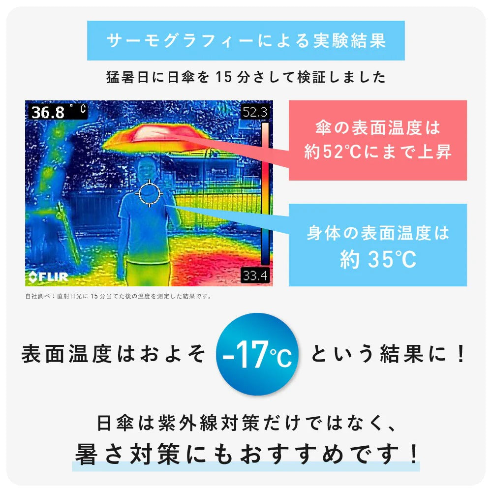 Waterfront New Gokukaru Ultra-Light Carbon Fiber Umbrella 50cm | U350-0283