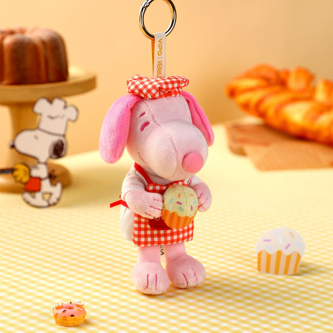 VIPO Peanuts Snoopy 烘焙系列毛毛鎖匙扣盲盒 (1箱6個不重覆) | SP37593-SET6