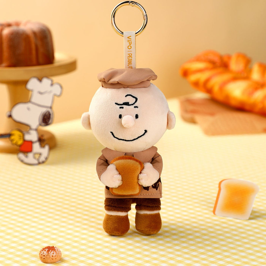 VIPO Peanuts Snoopy 烘焙系列毛毛鎖匙扣盲盒 (1箱6個不重覆) | SP37593-SET6