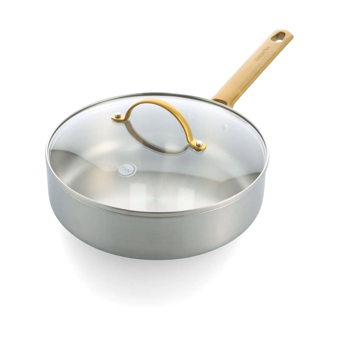 GreenPan Padova 不鏽鋼深煎鍋連蓋 24cm | CC010330