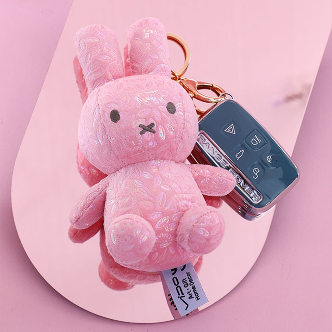 miffy bright doll pendant 15cm - pink MIF37334