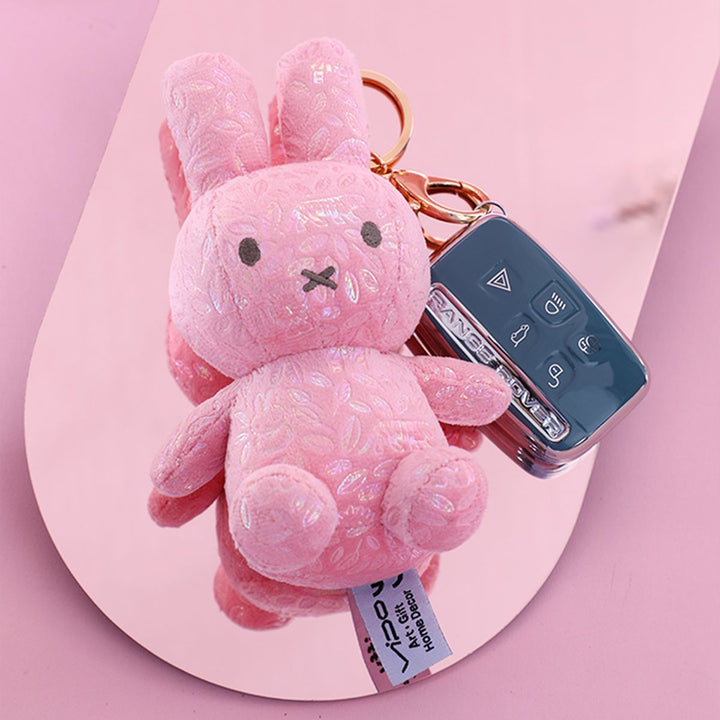 miffy bright doll pendant 15cm - pink MIF37334