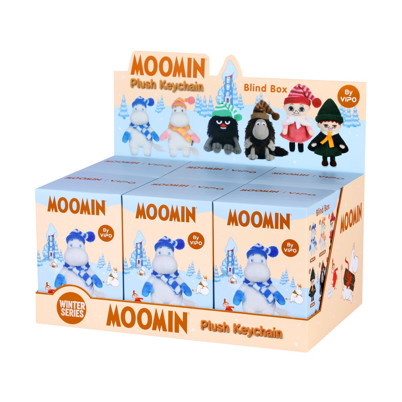 VIPO Moomin 冬季毛絨鑰匙扣盲盒 | MM37666