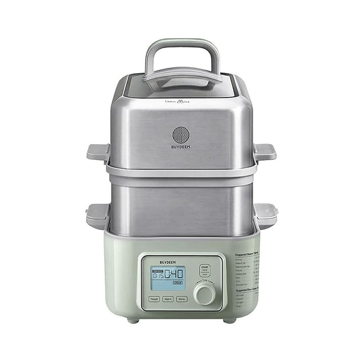 北鼎 BUYDEEM 全自動蒸燉鍋（連雙層蒸架、玻璃燉盅、方碟及食譜）- 綠色 BD-G564A501-SET