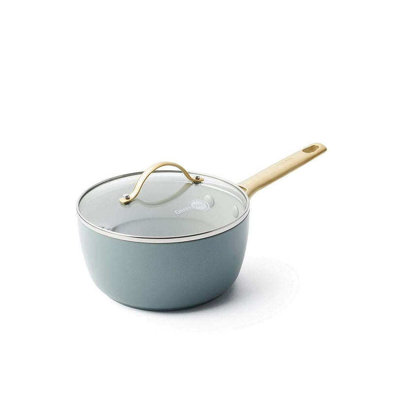 GP - Padova 天藍色陶瓷易潔單柄鍋連蓋 18cm