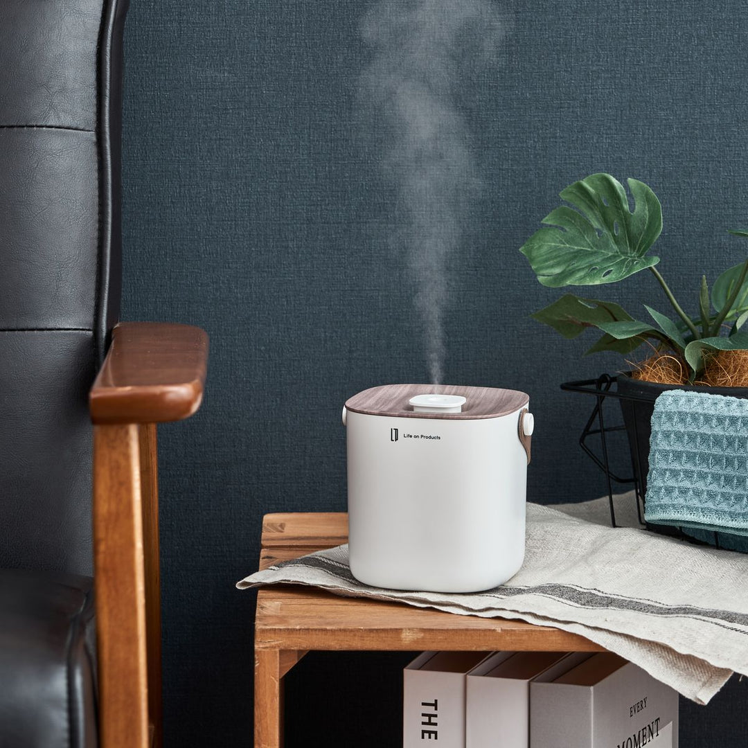 Rechargeable Wooden Box Humidifier 650ml | LCAHF014