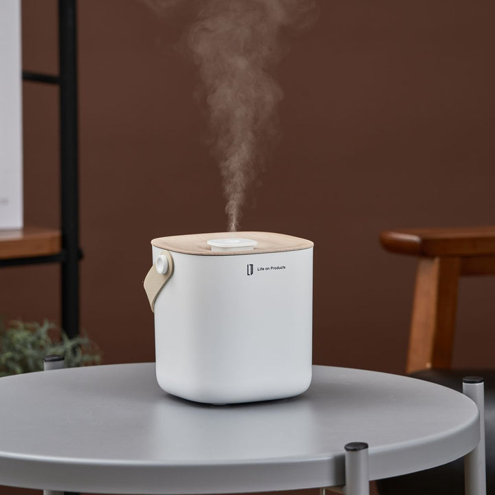 Rechargeable Wooden Box Humidifier 650ml | LCAHF014