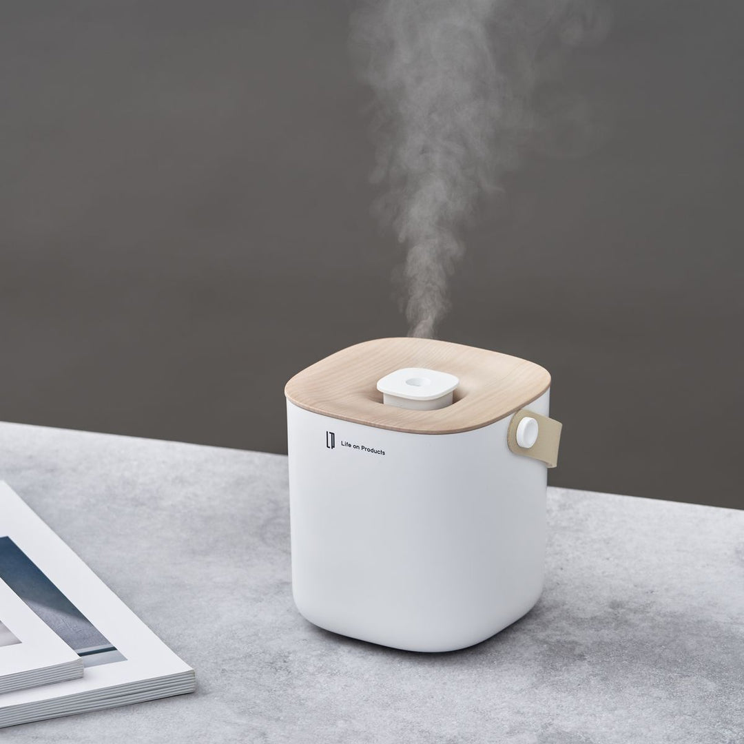 Rechargeable Wooden Box Humidifier 650ml | LCAHF014