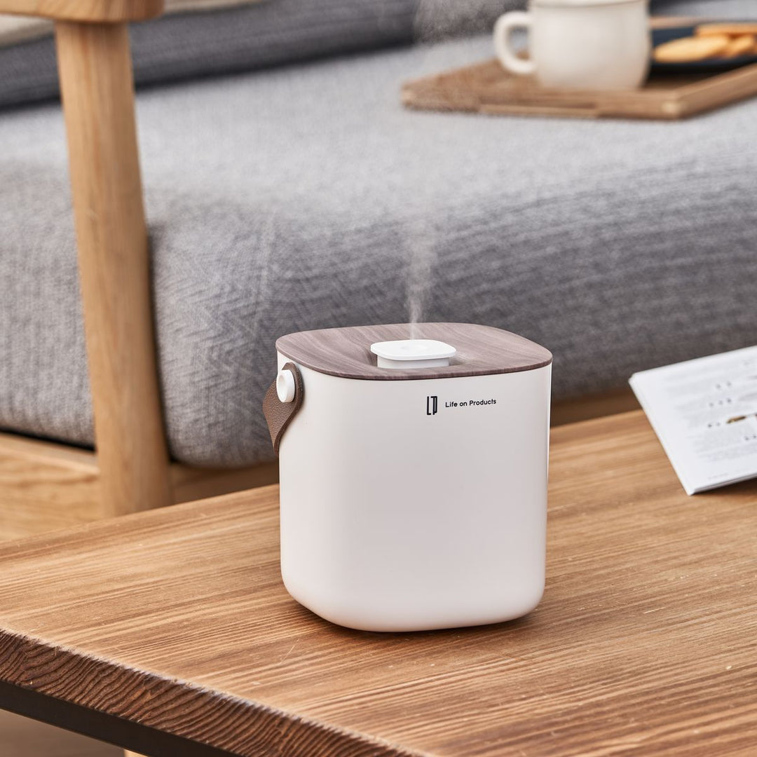 Rechargeable Wooden Box Humidifier 650ml | LCAHF014