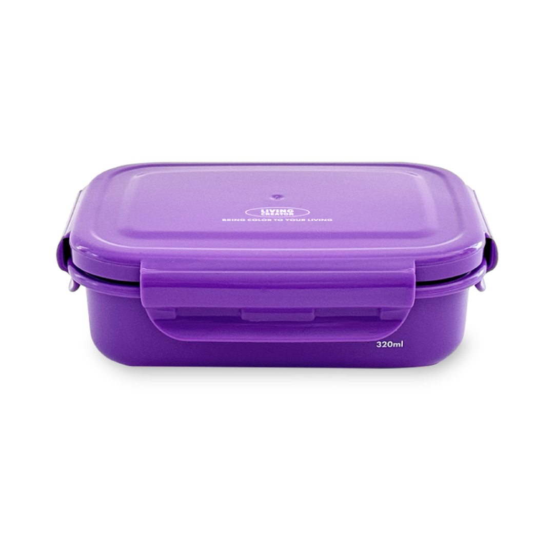 Living Creator Keeper Ten 雙層不銹鋼食物盒 320ml - 紫色