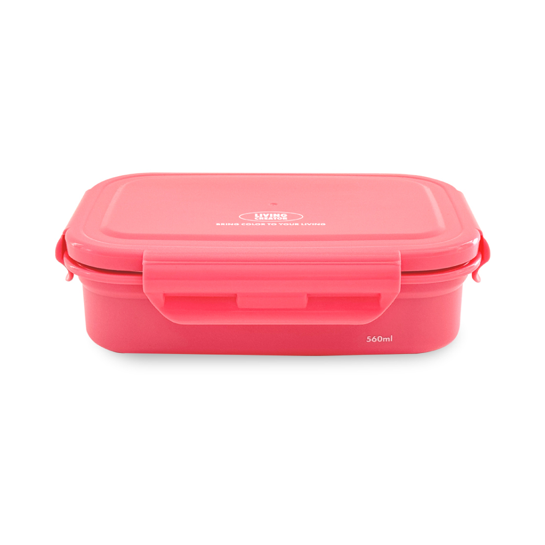 Living Creator Keeper Ten 雙層不銹鋼食物盒 560ml - 粉紅色