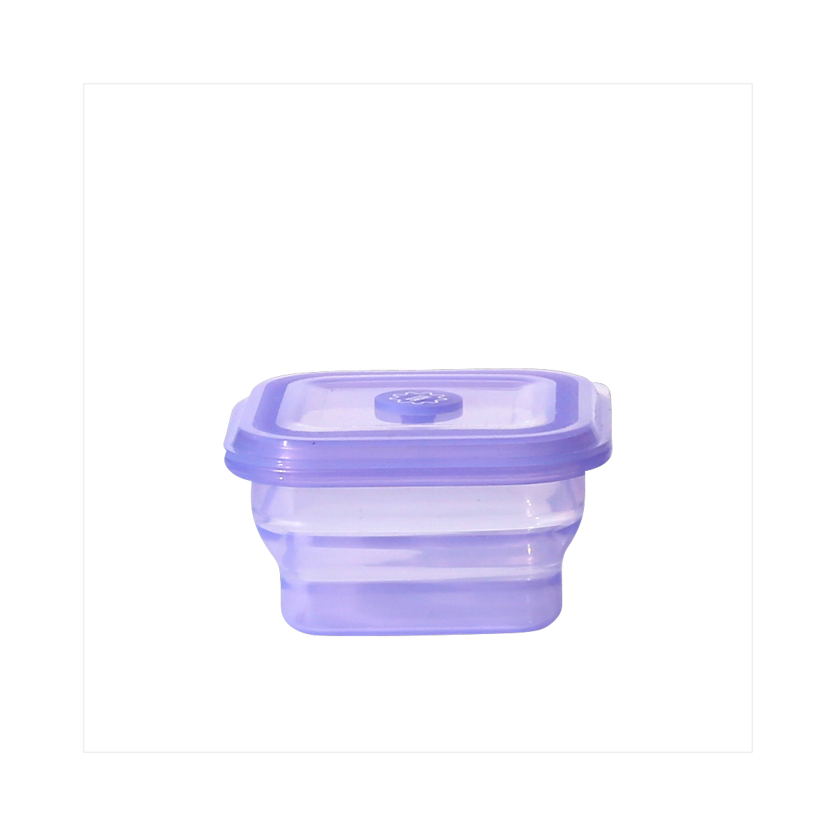 Living Creator Push Lock Foldable Silicone Food Container 200ml