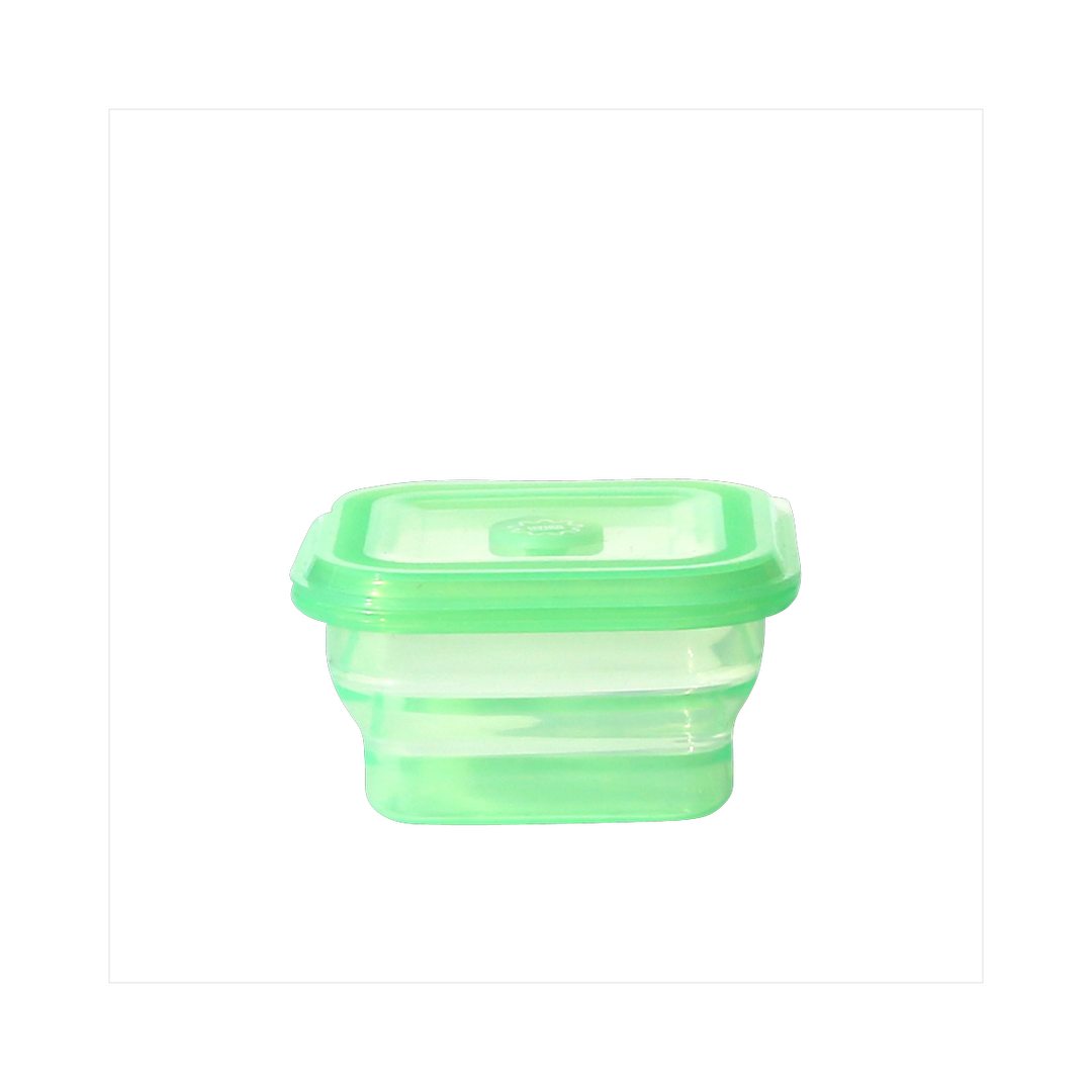 Living Creator Push Lock Collapsible Lunch Box 400 - Mint Green