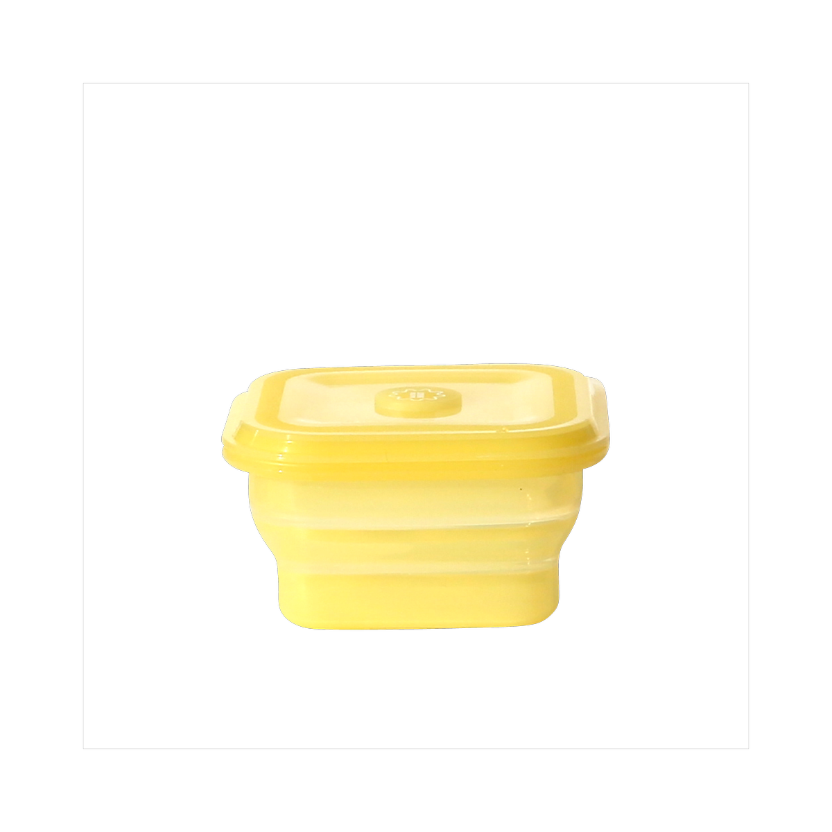 Living Creator Push Lock Collapsible Silicone Food Container 600ml