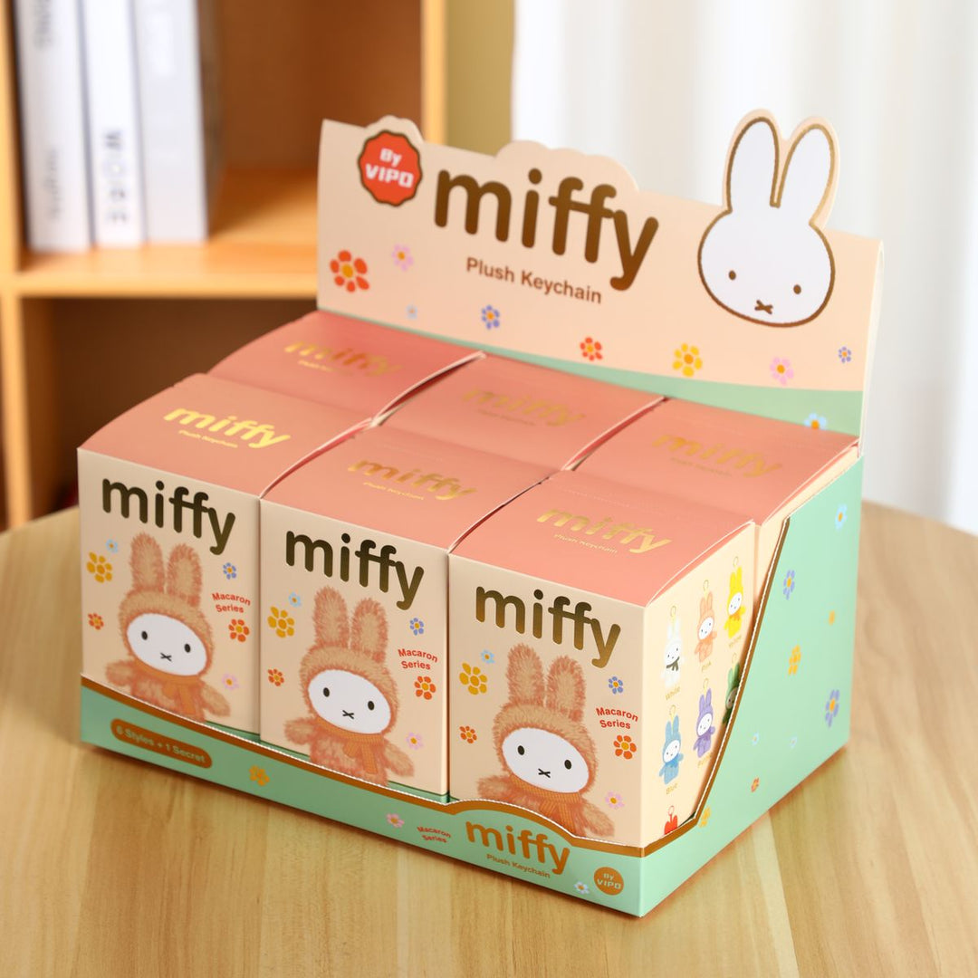 VIPO miffy 馬卡龍造型吊飾盲盒 (不重複一盒6個) | MIF37442-BOX6