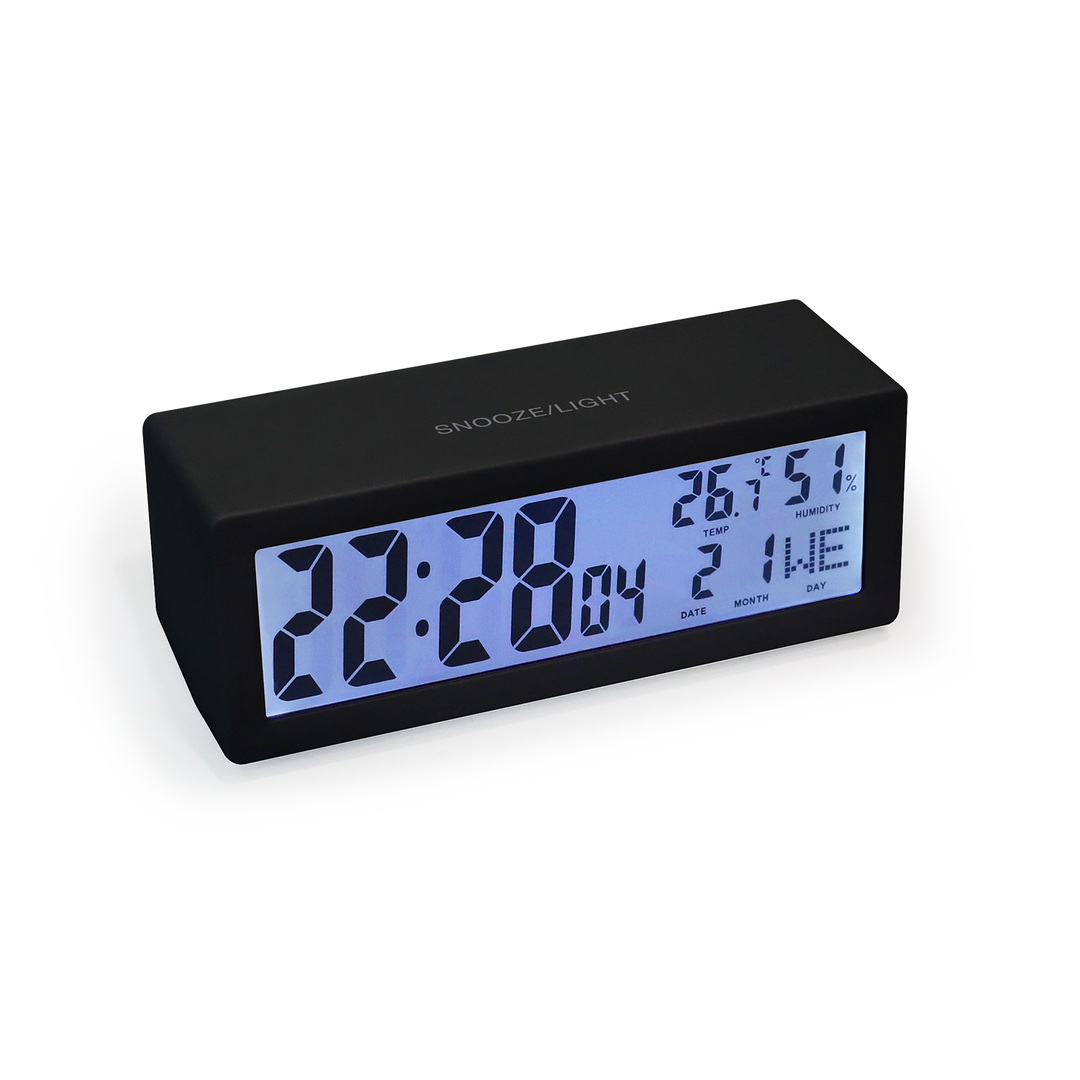 mooas Calendar Backlight Clock - Black MO-MDC1BLA