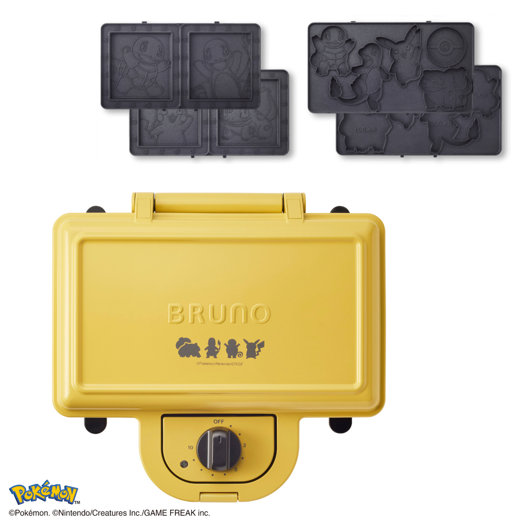 BRUNO Pokémon Double Hot Sandwich Maker BOE132-YE (Pre-order 10 Nov 2024)