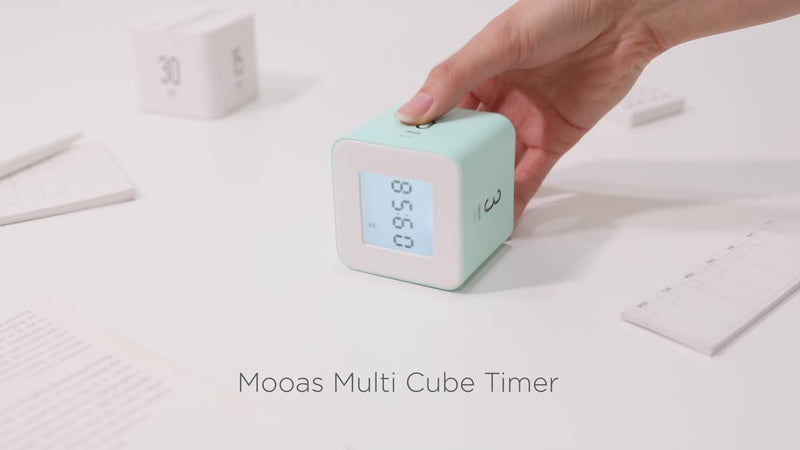 mooas Multi Cube Timer  - Neon Coral MO-MT-C2NC