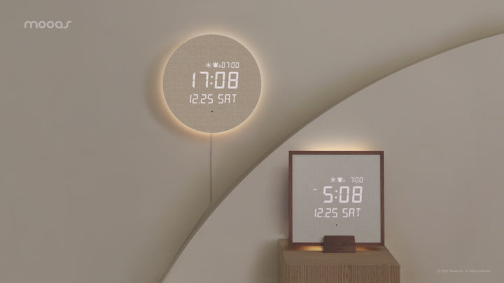 mooas Full Moon Backlight LED Clock MO-MC-L6