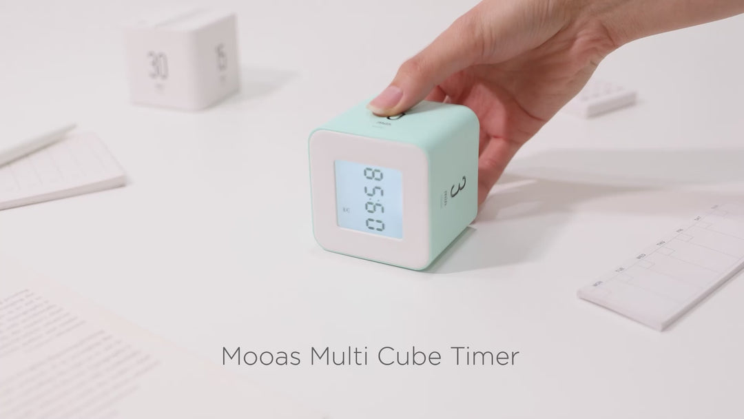 mooas Multi Cube Timer  - White MO-MT-C2WH