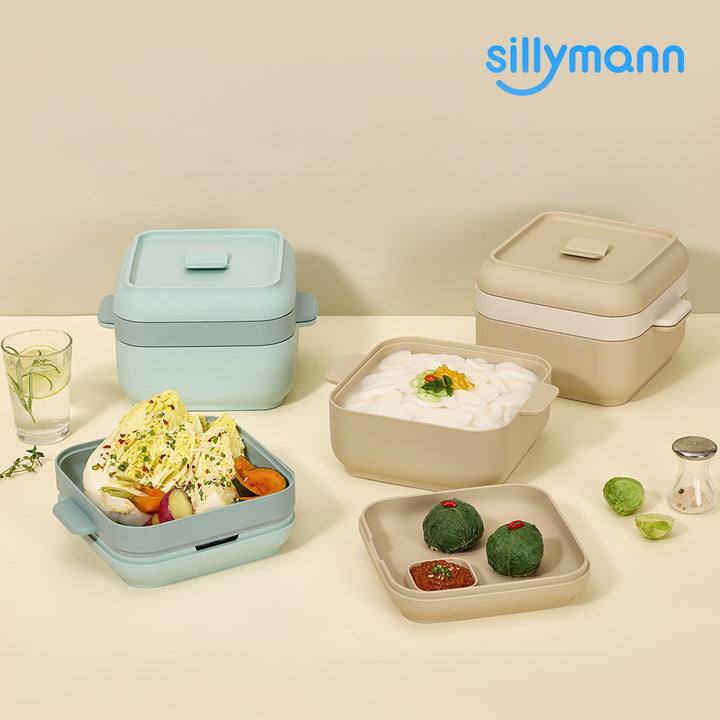 Sillymann Yori 微波爐矽膠蒸煮盒 1.6L | WSK7015