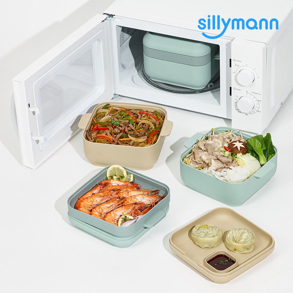 Sillymann Yori 微波爐矽膠蒸煮盒 1.6L | WSK7015